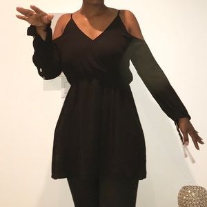 Black Flowy tunic / mini dress